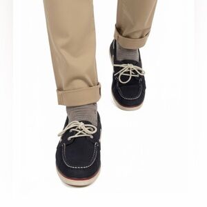 Zara Man Blue Suede Loafers Shoes US 42 8